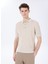 Bej Erkek Polo Yaka Regular Fit Jakarlı Kazak FC5SM-KZK 2047 1