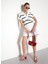 Standart Bel Relaxed Beyaz Kadın Şort F5SL-SHT0058 2