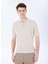 Bej Erkek Polo Yaka Regular Fit Jakarlı Kazak FC5SM-KZK 2047 3
