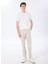 Bej Erkek Basic Çizgili Chino Pantolon F5SM-PNT 2303 2