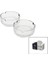 2pcs 10CM Cam - Düz Yuvarlak Küllük (4172) 1