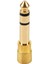 Kulaklık Adaptörü Stereo Altın Fiş 1/4" (6,3 Mm) Erkek Ila 1/8" (3,5 Mm) Dişi (Yurt Dışından) 1