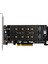 Pcı-E X8 Çift Disk Kartı Nvme M.2 M Key SSD Genişletme Adaptörü Genişletilmiş Çift Bölmeli (Yurt Dışından) 2