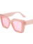 Yeni Vintage Güneş Gözlüğü Kadın Erkek Kare Büyük Çerçeve Güneş Gözlüğü Kadın Marka Tasarımcı Retro Shades Moda Kedi Gözü Oculos De Sol Lensler Renk: Pembe / Çerçeve Rengi: Multı (Yurt Dışından) 1