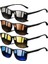 4 Adet Moda Vintage Kare Güneş Gözlüğü Erkekler Kadınlarsürücü Adam Lüks Marka Tasarımcı Güneş Gözlükleri Parlama Önleyici Retro Gözlük UV400LENS Renk: 4pcs-(4color) (Yurt Dışından) 1