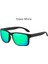Moda Erkek Kadın Vintage Kare Polarize Güneş Gözlüğü Sürüş Balıkçılık Marka Tasarımcı Güneş Gözlüğü Adam Retro Shades UV400 Gözlüklens Rengi: Yeşil Ayna (Yurt Dışından) 1