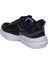 010-25 Simli Maskotlu Kız Çocuk Sneaker Siyah Lila 26-30 3