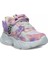 034-25 Simli Kelebek Kız Çocuk Sneaker Pembe Beyaz 26-30 1