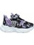 034-25 Simli Kelebek Kız Çocuk Sneaker Lila Siyah Beyaz 26-30 2