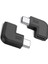 2 Adet/takım 90 Derece Sağ Açı USB 3.1 Tip C Erkek-Dişi Dönüştürücü Usb-C Adaptörü Akıllı Telefon Taşınabilir Konnektör (Yurt Dışından) 2