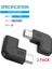 2 Adet/takım 90 Derece Sağ Açı USB 3.1 Tip C Erkek-Dişi Dönüştürücü Usb-C Adaptörü Akıllı Telefon Taşınabilir Konnektör (Yurt Dışından) 5