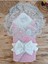 Kışlık Bebek Dış Kundak Battaniyesi Dantelli Pembe Bebek Kundağı Unisex Hastane Çıkışı Mevlütlük 2