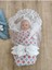 Bebek Battaniyesi Dış Kundak Dantelli Bebek Kundağı Unisex Hastane Çıkışı Hediyelik Yenidoğan 8