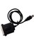 USB → Yazıcı Paralel Port 36PIN Erkek Dönüşüm Kablosu Siyah (Yurt Dışından) 4