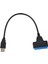 USB 3.0 - 2.5 Inç Sata Sabit Disk Adaptör Kablosu Dönüştürücü-Siyah (Yurt Dışından) 1