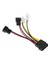 Adet 4-Pin Molex'ten 3-Pin Fan Güç Kablosu Adaptör Konnektörü Bilgisayar Soğutma Kabloları 12V/5V Dc Cpu Pc Kasası Için (Yurt Dışından) 2