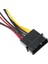 Adet 4-Pin Molex'ten 3-Pin Fan Güç Kablosu Adaptör Konnektörü Bilgisayar Soğutma Kabloları 12V/5V Dc Cpu Pc Kasası Için (Yurt Dışından) 4