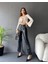 Fırfır Detaylı Önü Bağlamalı Crop Bluz 7