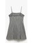 Ince Askılı Kolsuz Ekoseli Bodycon Mini Elbise 4