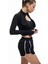 Yüksek Bel Biyeli Rahat Kesim Mini Spor Şort 2
