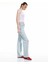 Pamuklu Yıpratma Detaylı Düz Paça Denim Pantolon - Straight Fit Jean 2