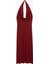 Kolsuz Slim Fit Midi Boy Degaje Yaka Dekolte Elbise 4