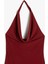 Kolsuz Slim Fit Midi Boy Degaje Yaka Dekolte Elbise 5
