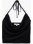 Slim Fit Boyundan Bağlamalı Crop Degaje Yaka Bluz 1