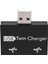 USB 2.0 Erkekten Çift Dişi Şarj Cihazı Çift 2 Portlu Dc 5V Şarj Ayırıcı Hub Adaptörü Dönüştürücü Konnektör (Yurt Dışından) 3