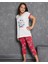 Kız Çocuk Kısa Kol Taytlı Ekru Pijama Takım C7T2N0O-046 1