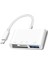 Type-C 4’lü Kart Okuyucu Sd Tf USB Şarj Adaptörü Beyaz (Yurt Dışından) 1