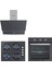 Kristal Antrasit ( Gri ) Cam Ankastre Set 1