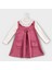 Kurdele Detaylı-Önlük Yakalı-Scuba Cepli-Kız Çocuk Elbise 1