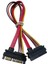AL-4617 Sata Power Uzatma Kablosu 15+7 Pin (Erkek - Dişi), Siyah 1