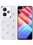 Infinix Hot 30I Kılıf Airbag Tasarımlı Simli Şeffaf Zore Kutup Kapak - Kiraz 2