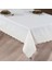 Nysa Linen Kumaş Krem Dantelli Masa Örtüsü 1