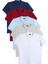 Erkek 5'li Paket Bordo-Gri-Lacivert-Beyaz-Mavi Slim Fit Dar Kesim Pamuklu Düz Pike Polo Yaka Tişört 1