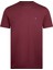 Bordo Regular Fit Bisiklet Yaka Pamuklu Basic Tişört 1
