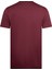 Bordo Regular Fit Bisiklet Yaka Pamuklu Basic Tişört 2