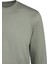 Haki Regular Fit Bisiklet Yaka Pamuklu Sweatshirt 3