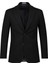 Siyah Slim Fit Mono Yaka Casual Takım Elbise 2