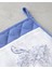 Edenic Polyester 2'li Mutfak Seti 17X30 CM+20X20 cm Beyaz - Lacivert 3