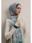 Flower Dreams Desen Ipek Krep Şal Mint 1