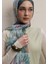 Flower Dreams Desen Ipek Krep Şal Mint 3