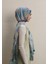 Flower Dreams Desen Ipek Krep Şal Mint 4