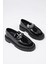Daily Kalın Taban Tokalı Günlük Casual Makosen Kadın Loafer Ayakkabı 3