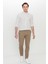 Pamuklu Slim Fit Dar Kesim Armürlü Yan Cepli Esnek Casual Pantolon 3