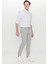 Pamuklu Slim Fit Dar Kesim Armürlü Yan Cepli Esnek Casual Pantolon 3