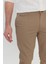 Pamuklu Slim Fit Dar Kesim Armürlü Yan Cepli Esnek Casual Pantolon 4