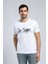 Erkek O Yaka T-Shirt Beyaz 2
